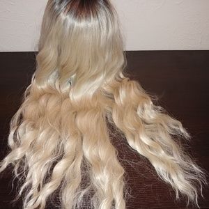 ON SALE💣 Virgin Bleach Blonde Ombre Synthetic Wig